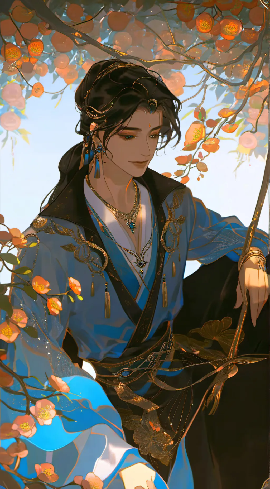 ai character: Ocean  background