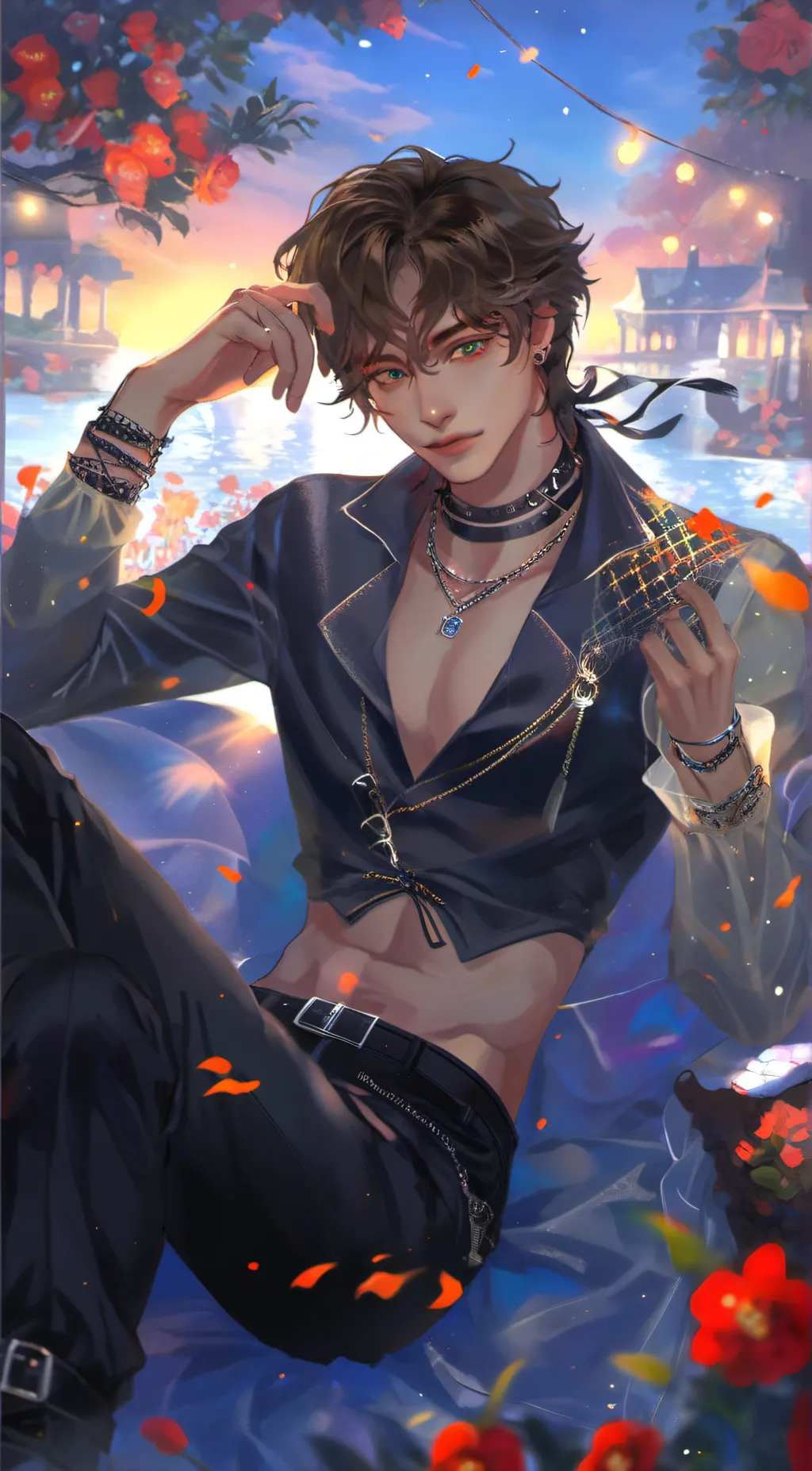 ai character: ♡Micheal afton~♡ background