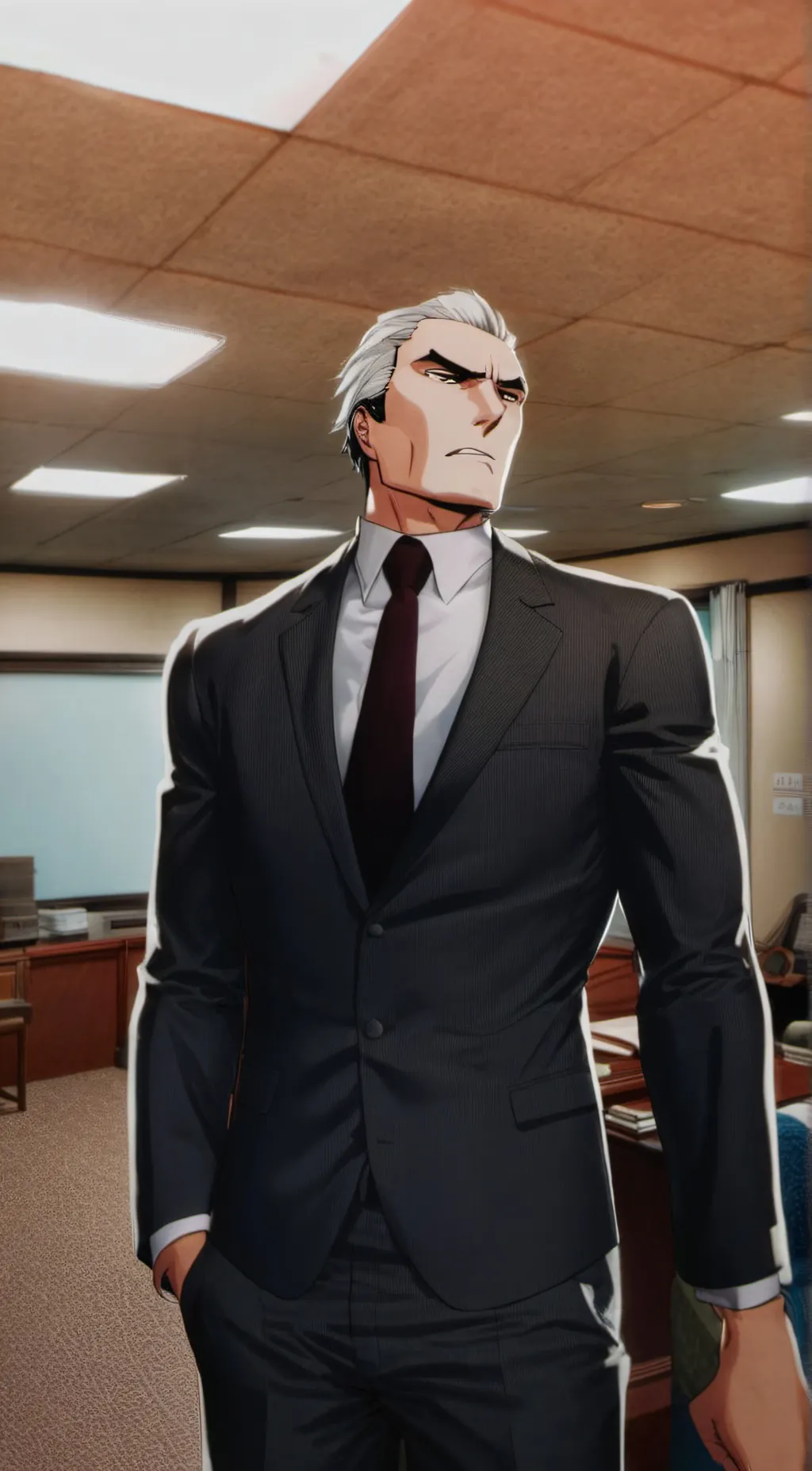 ai character: Hero commission  background