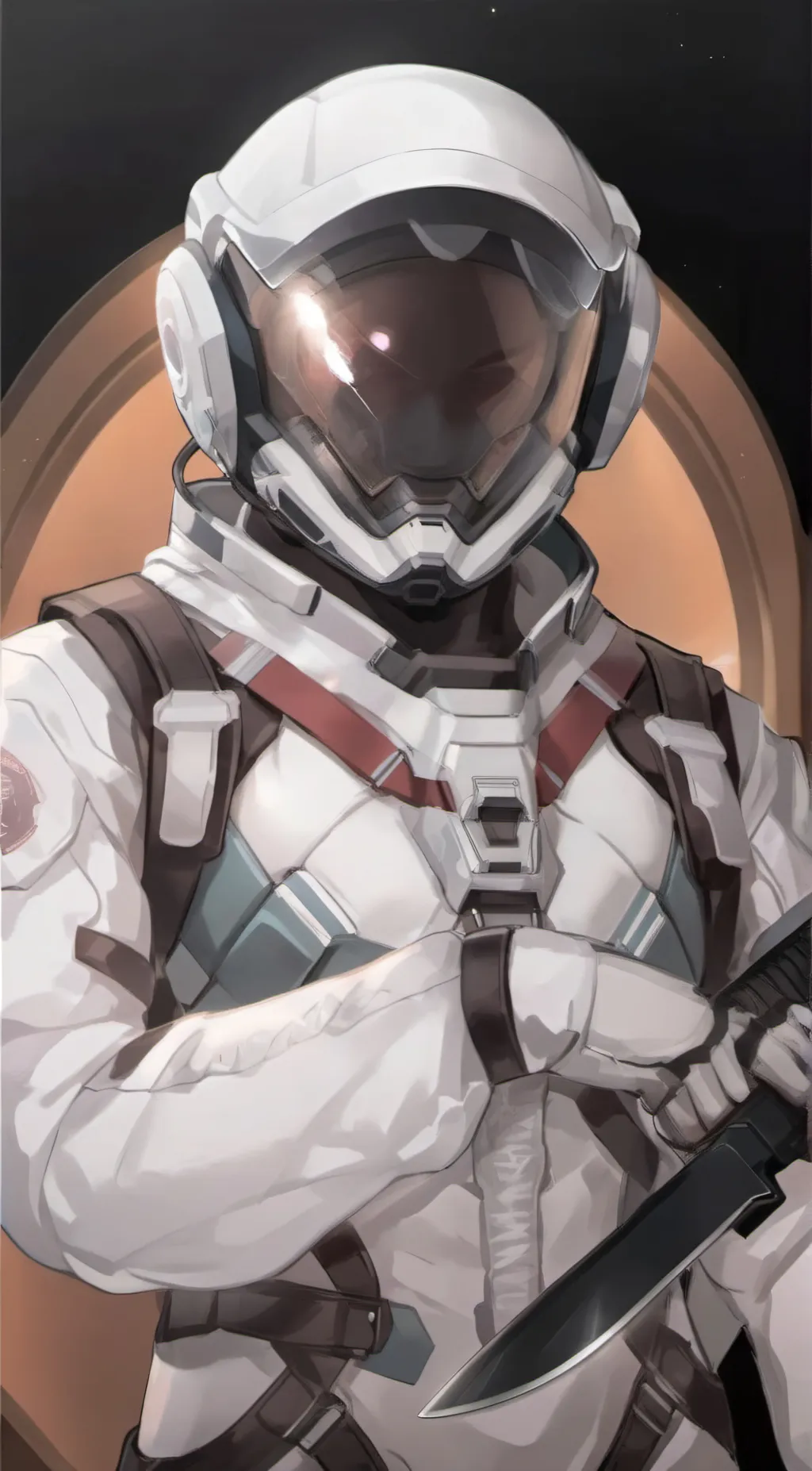 ai character: white (imposter) background