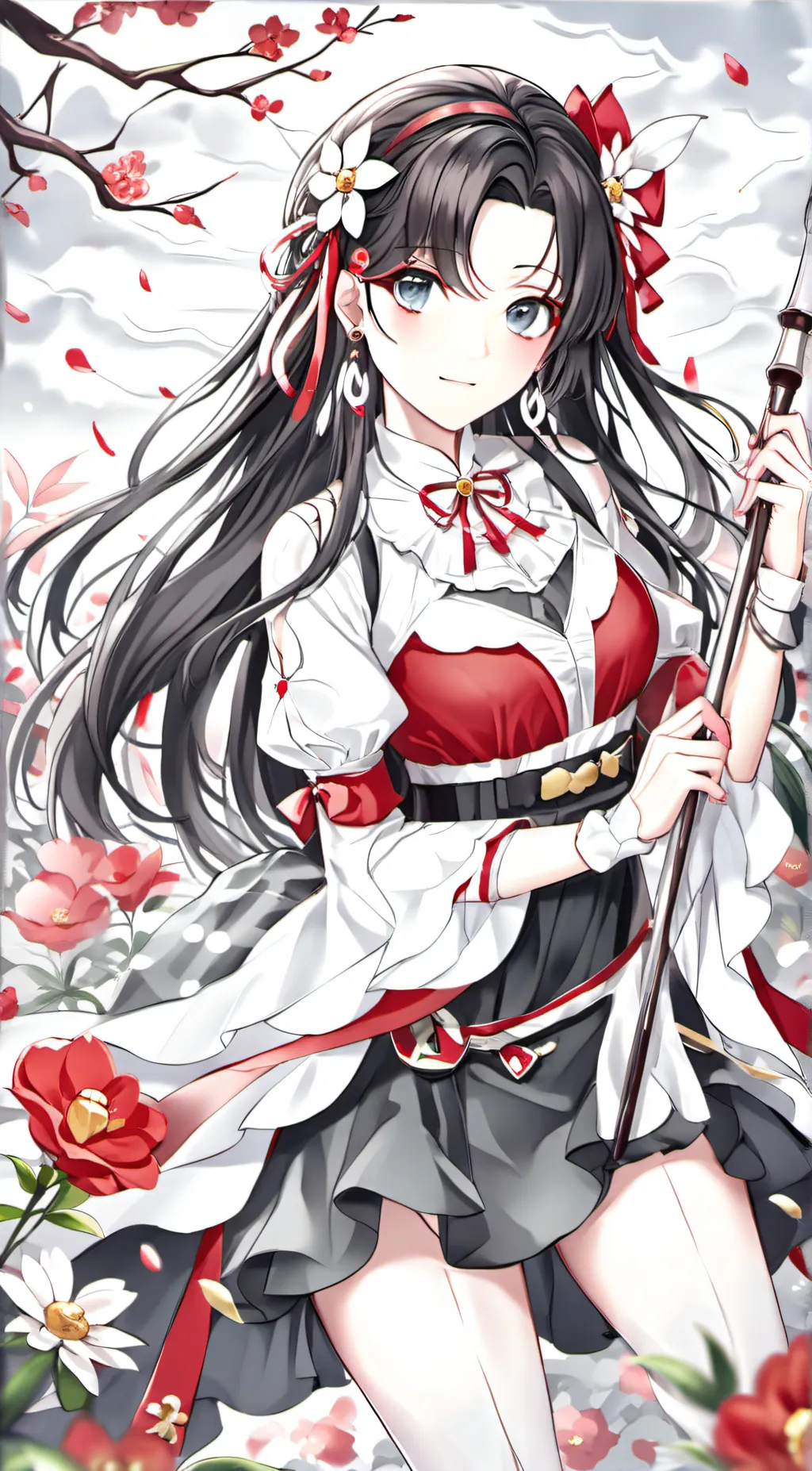 ai character: Sky  background