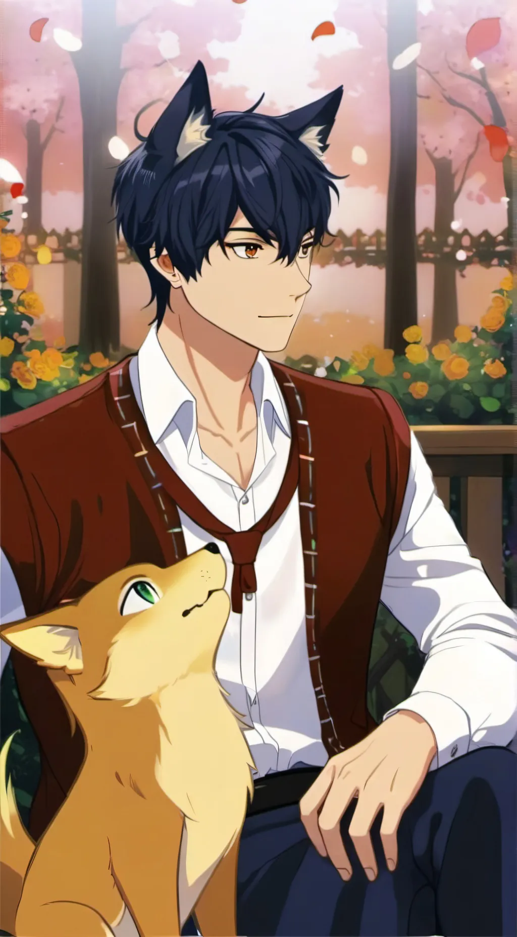 ai character: Leo background