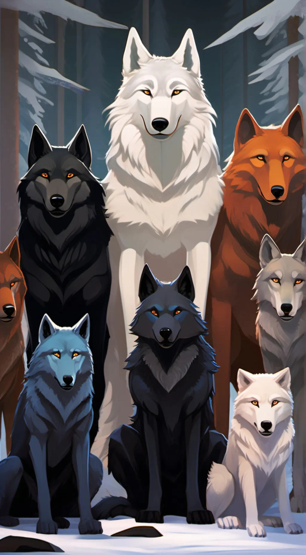 Talkie AI - Chat with 4 wolf brothers