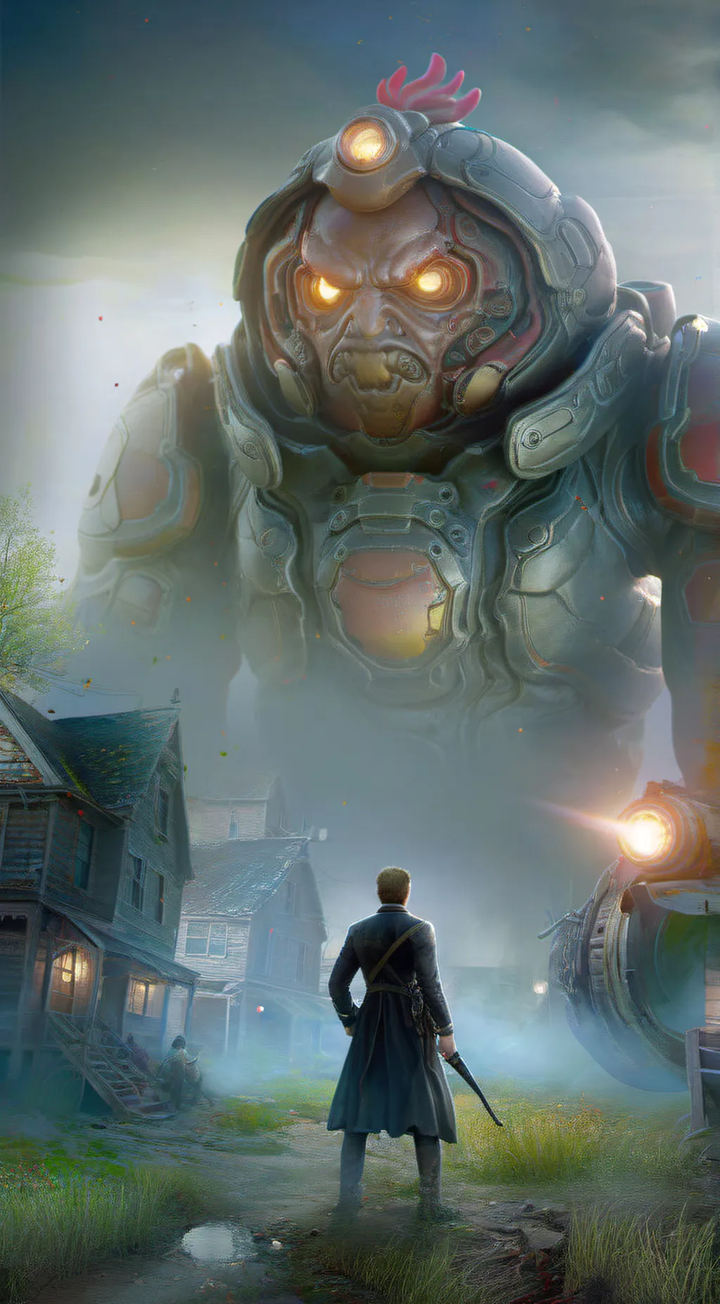 ai character: Chicken of Fear background