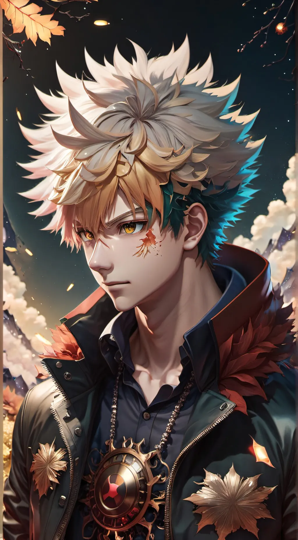 ai character: Katsuki bakugou background