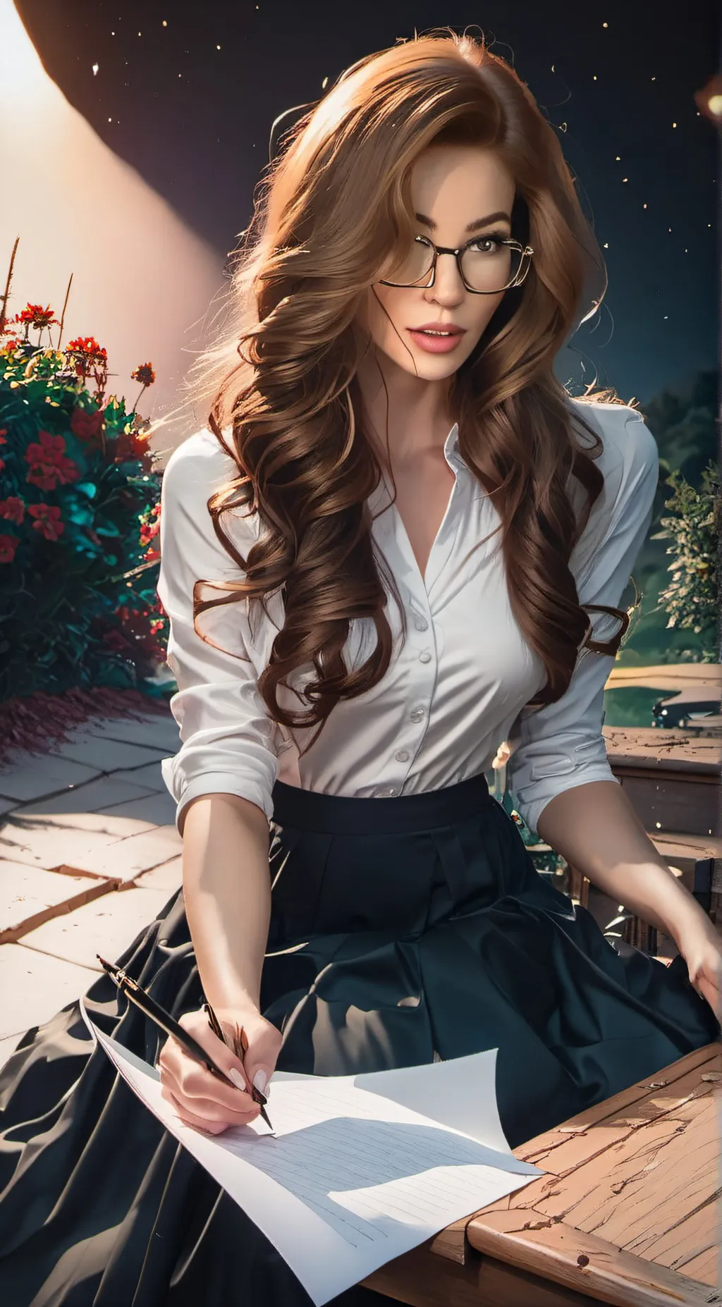 ai character: Ms. Leslie background