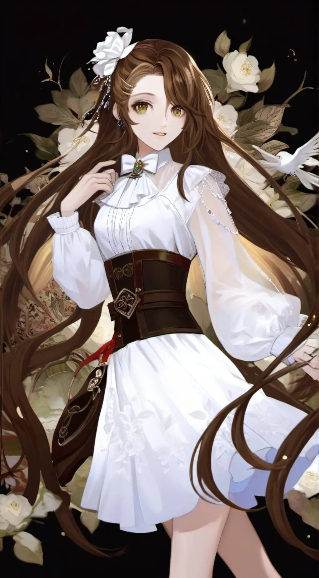 ai character: Rose background