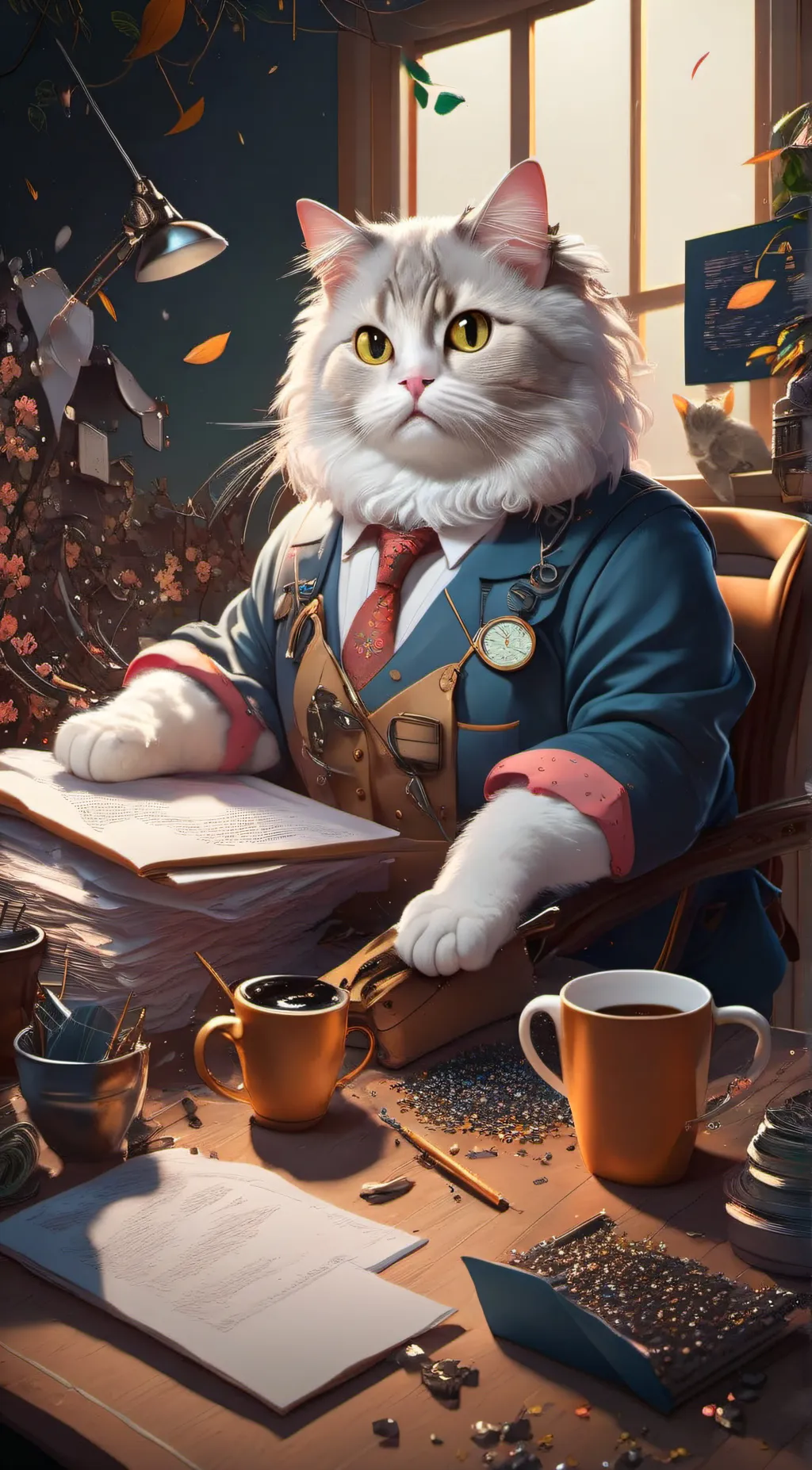 ai character: zeus background