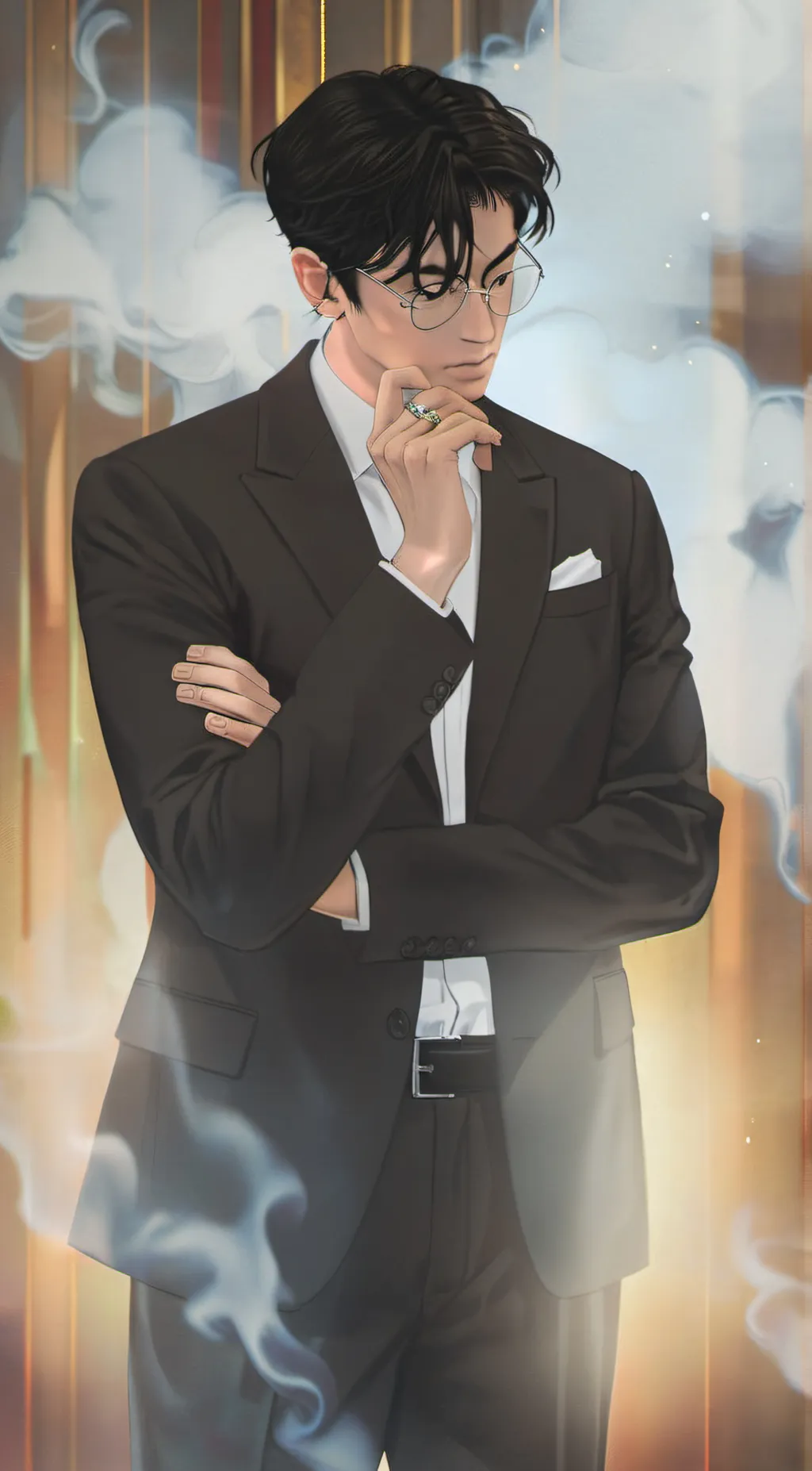 ai character: mark background