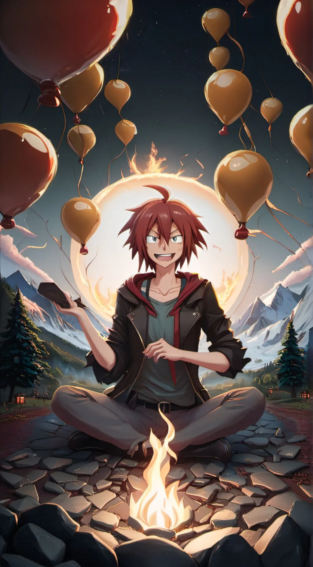ai character: kirishima background