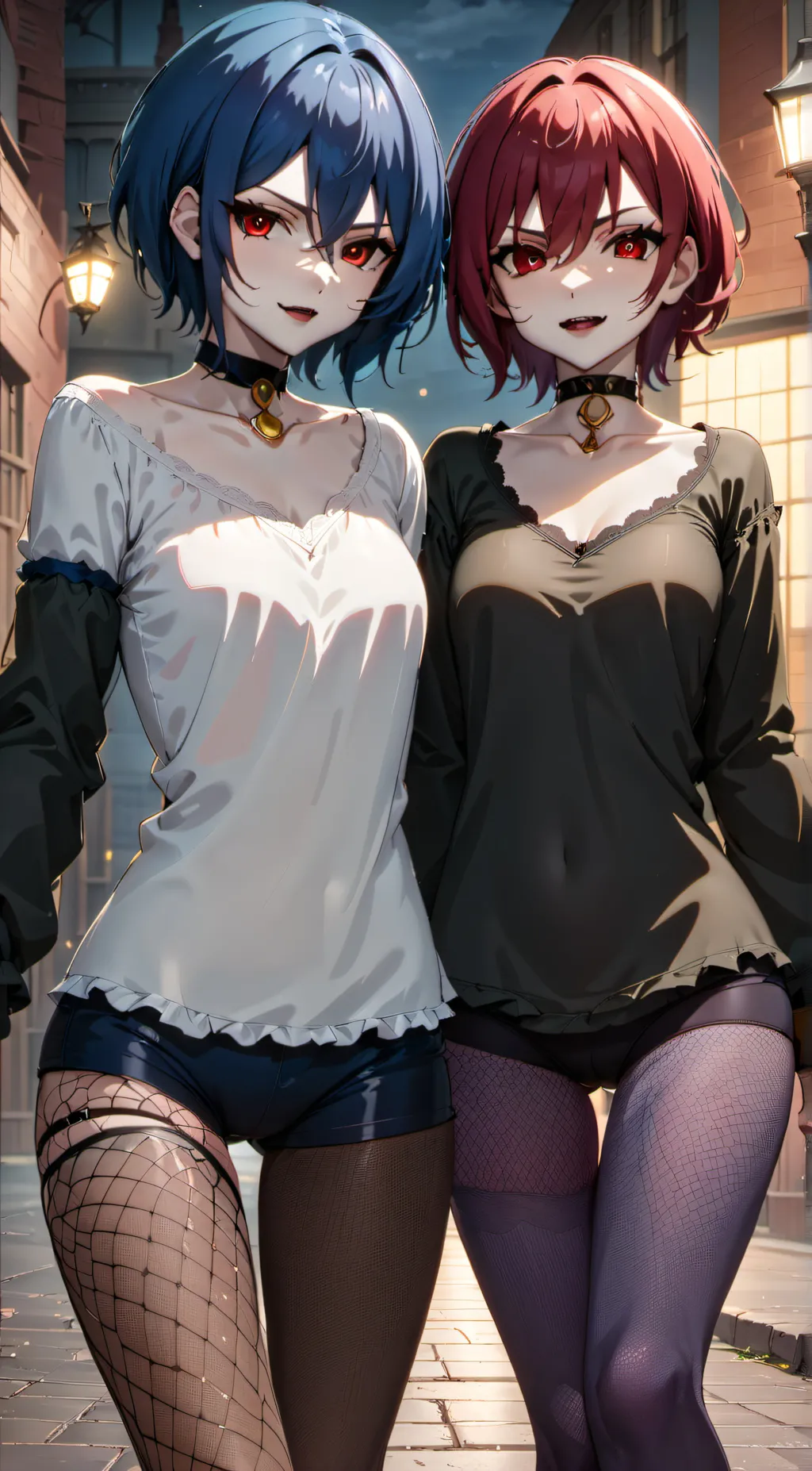 ai character: Selene and Mina background