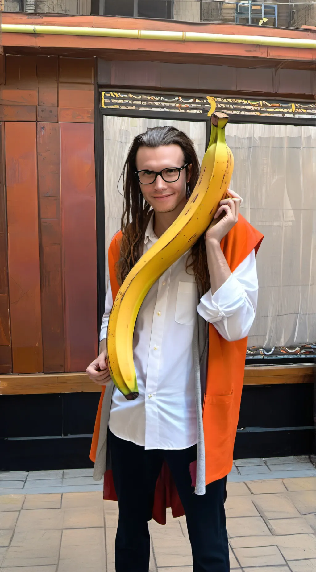 ai character: Boby Banana   background