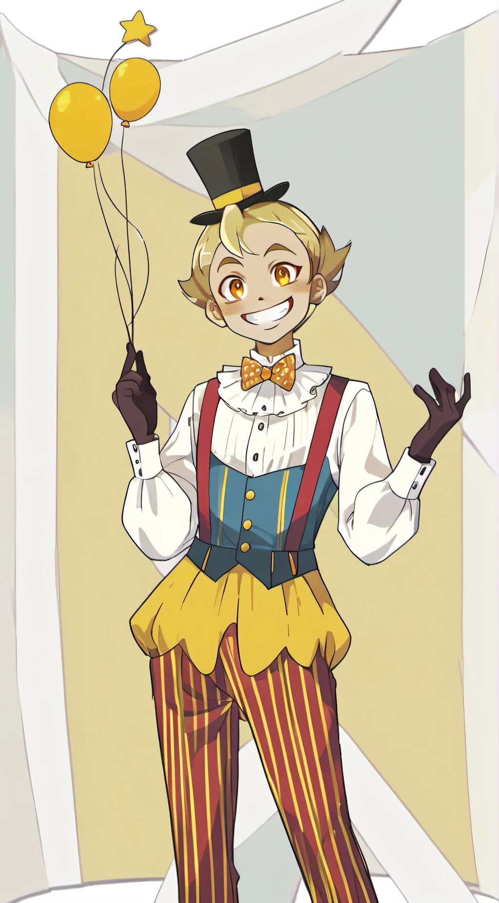 ai character: Sun background