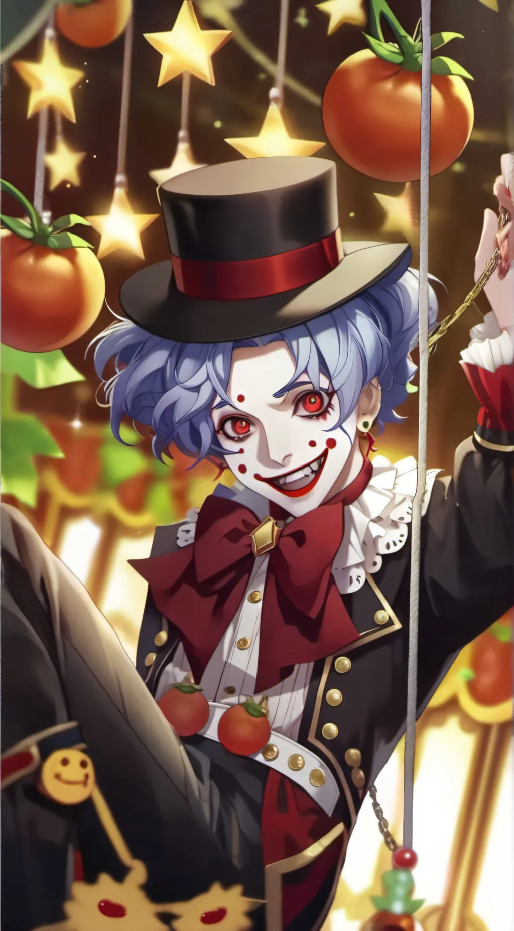 ai character: God of clowns background
