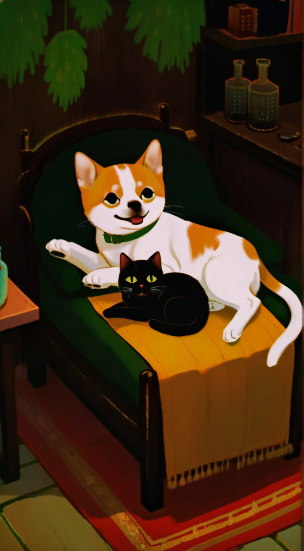 ai character: dogday x catnap background