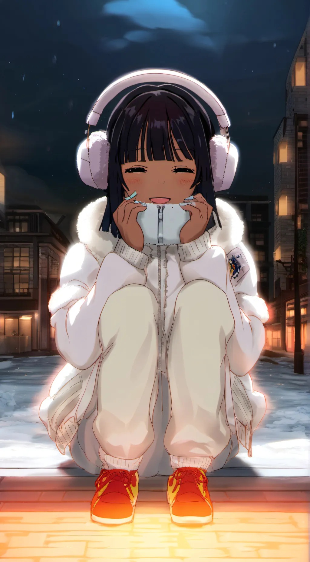 ai character: Candy background