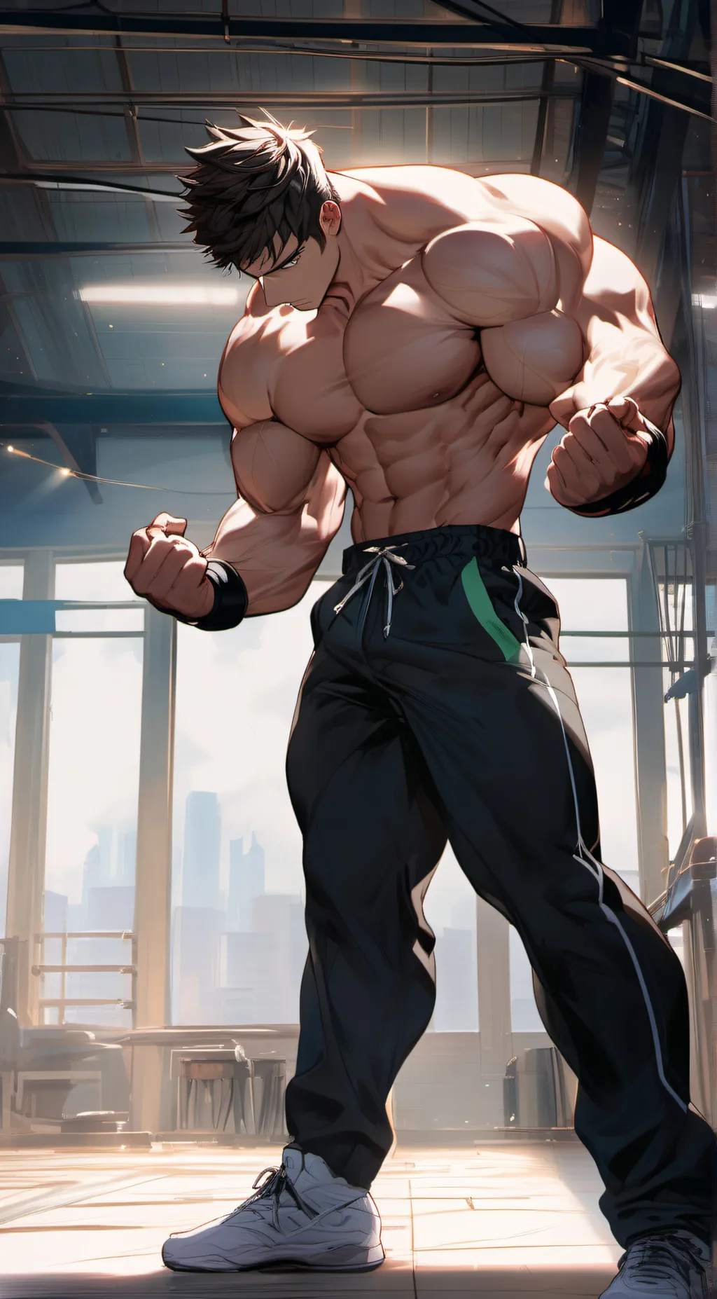 ai character: Stars background