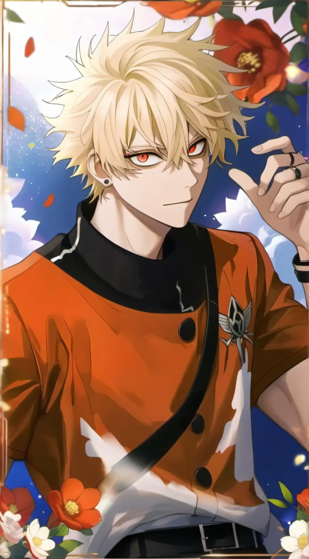 ai character: Katsuki Bakugo background