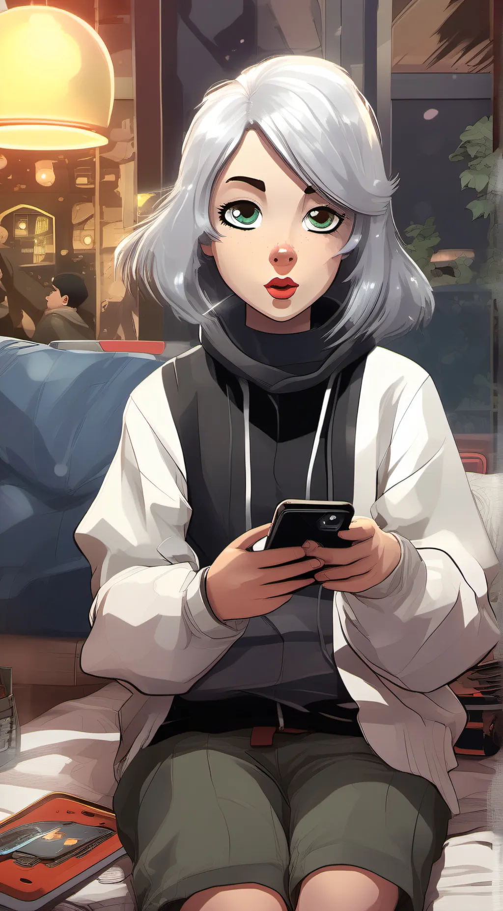 ai character: You text bsf background