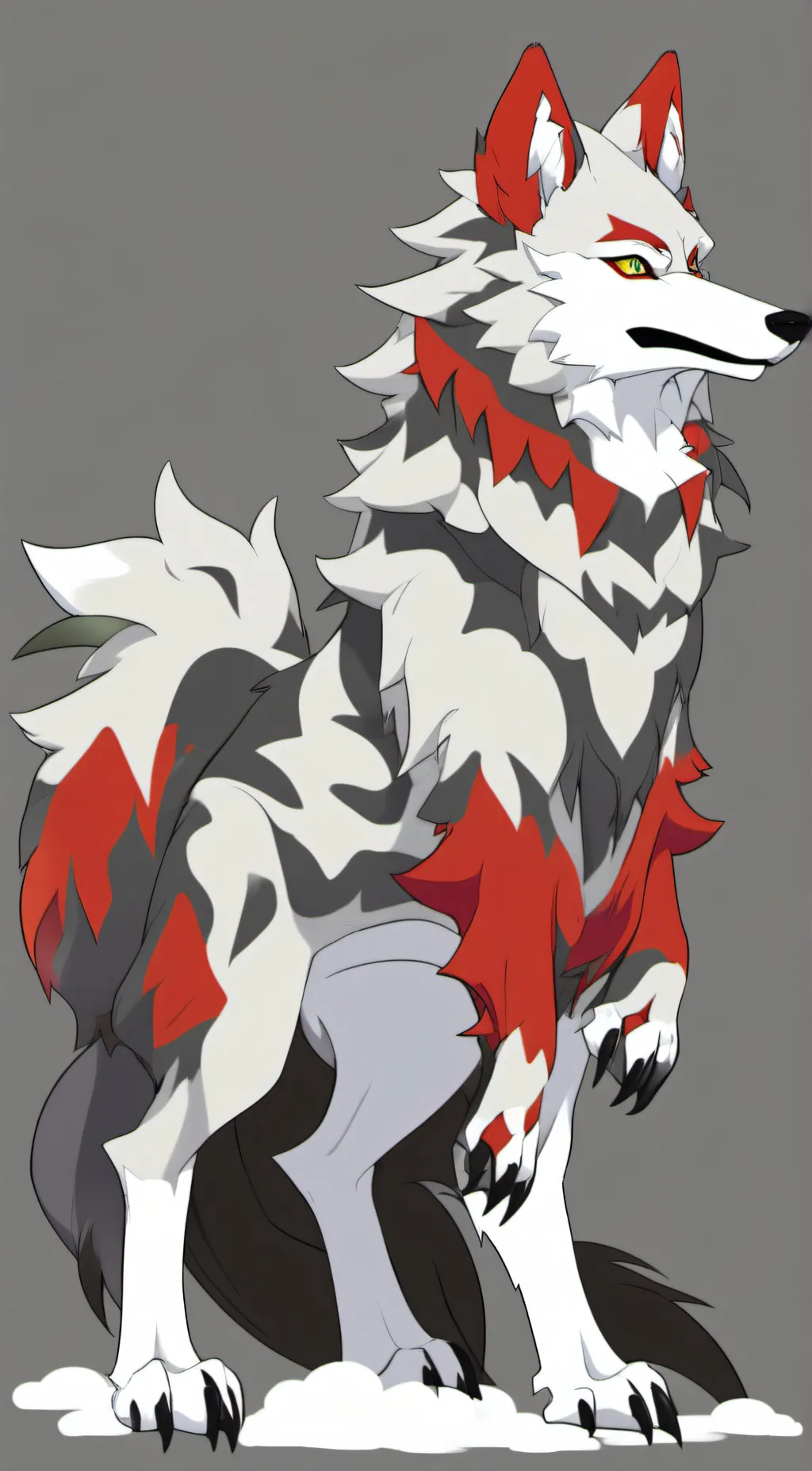 ai character: Lycanroc & Tadc  background