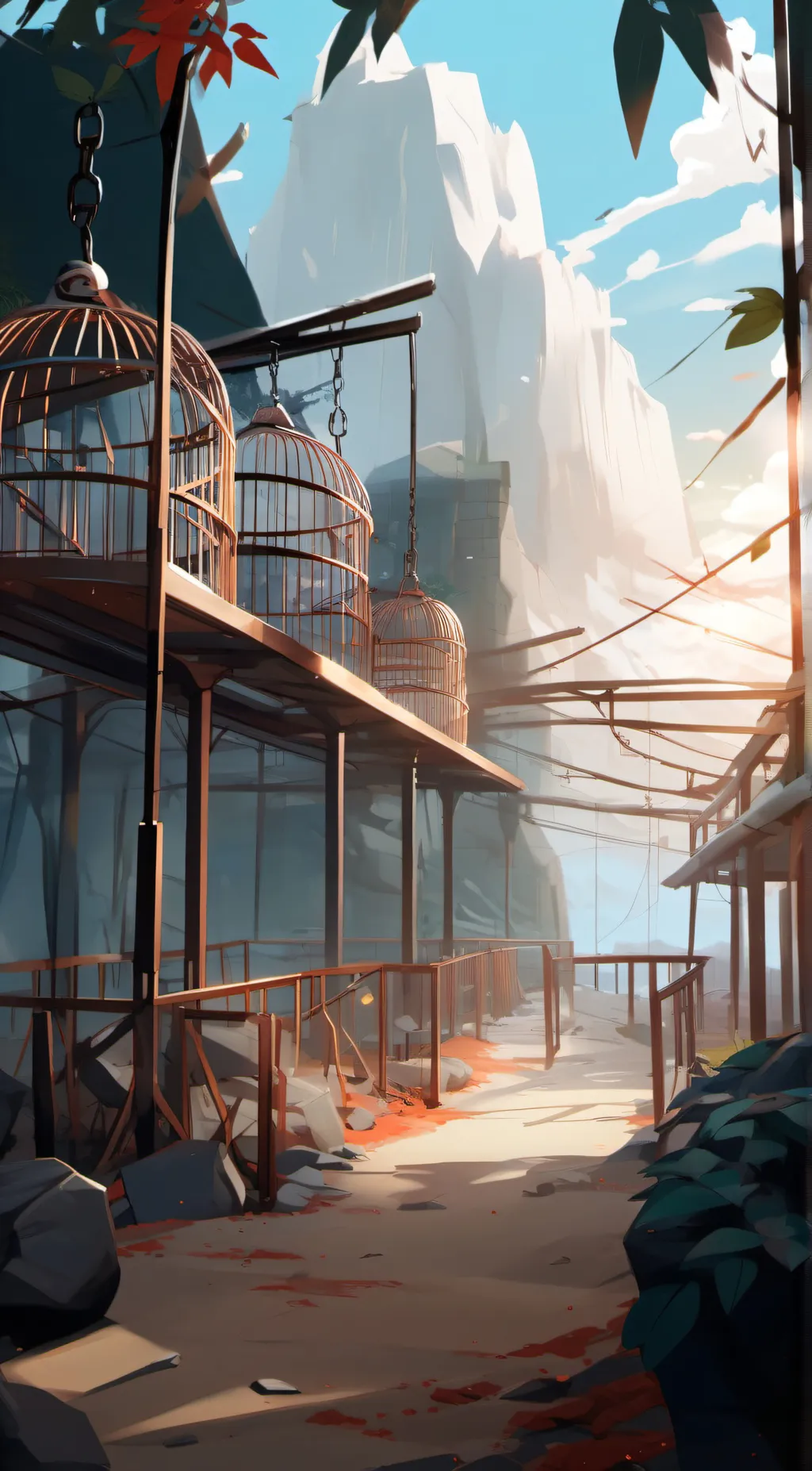 ai character: Ohio cages background