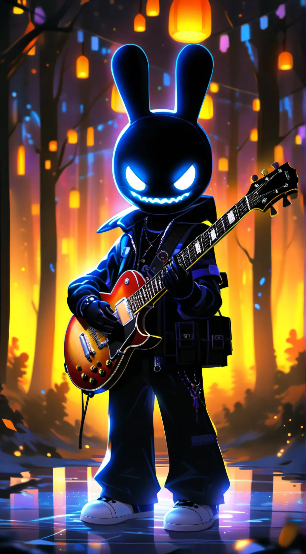 ai character: shadow bonnie background