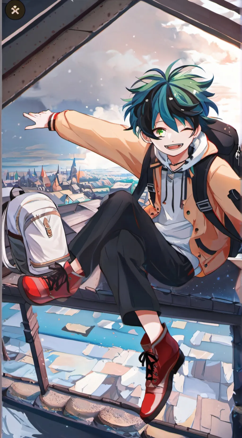 ai character: Izuku Midoriya background