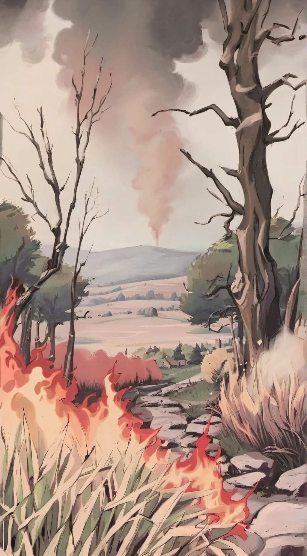 ai character: nice grass background