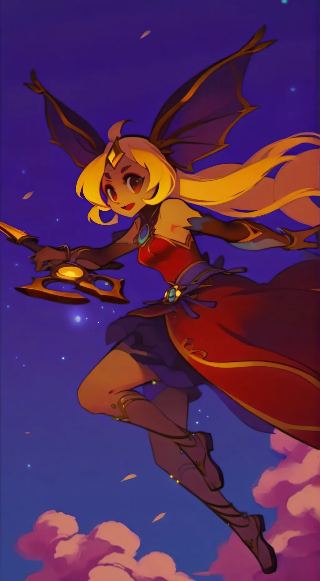 ai character: Smiling Critters background