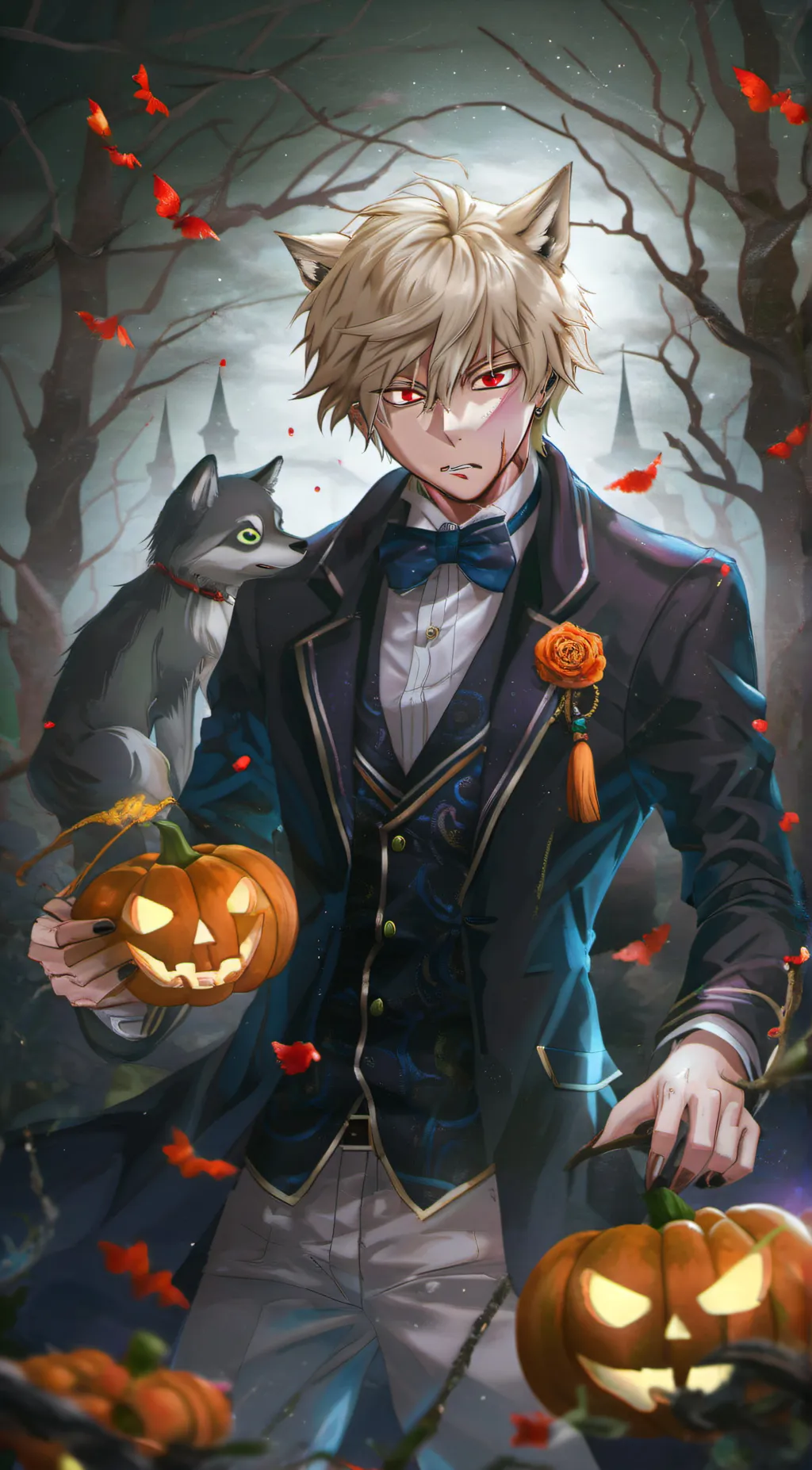 ai character: The woods (mha) background