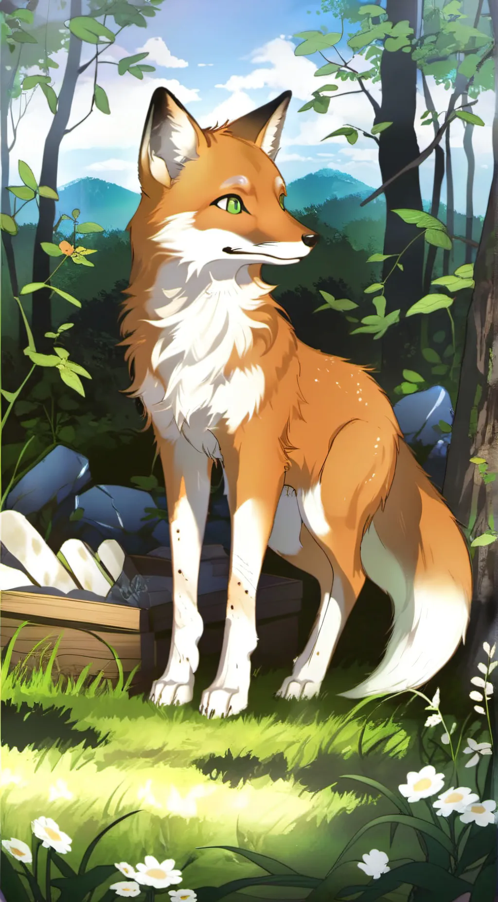 ai character: City background