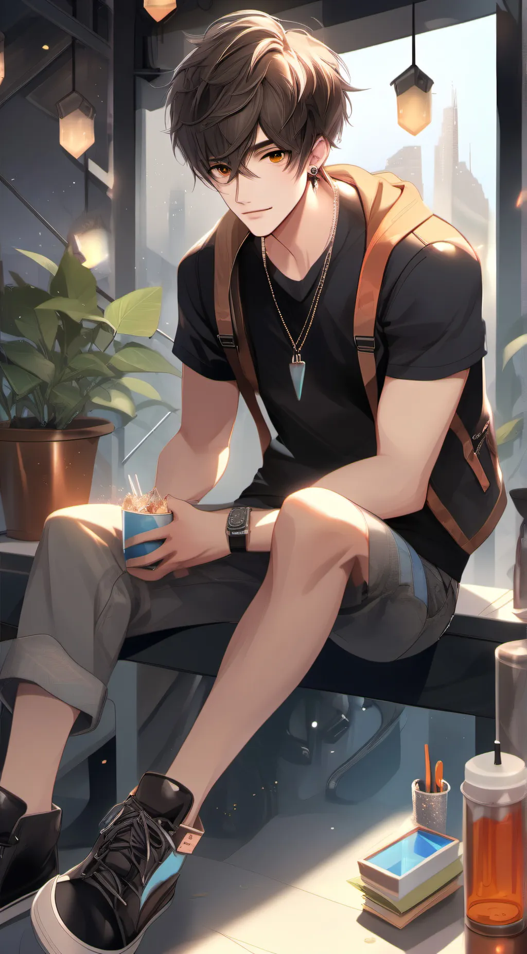 ai character: Jason  background