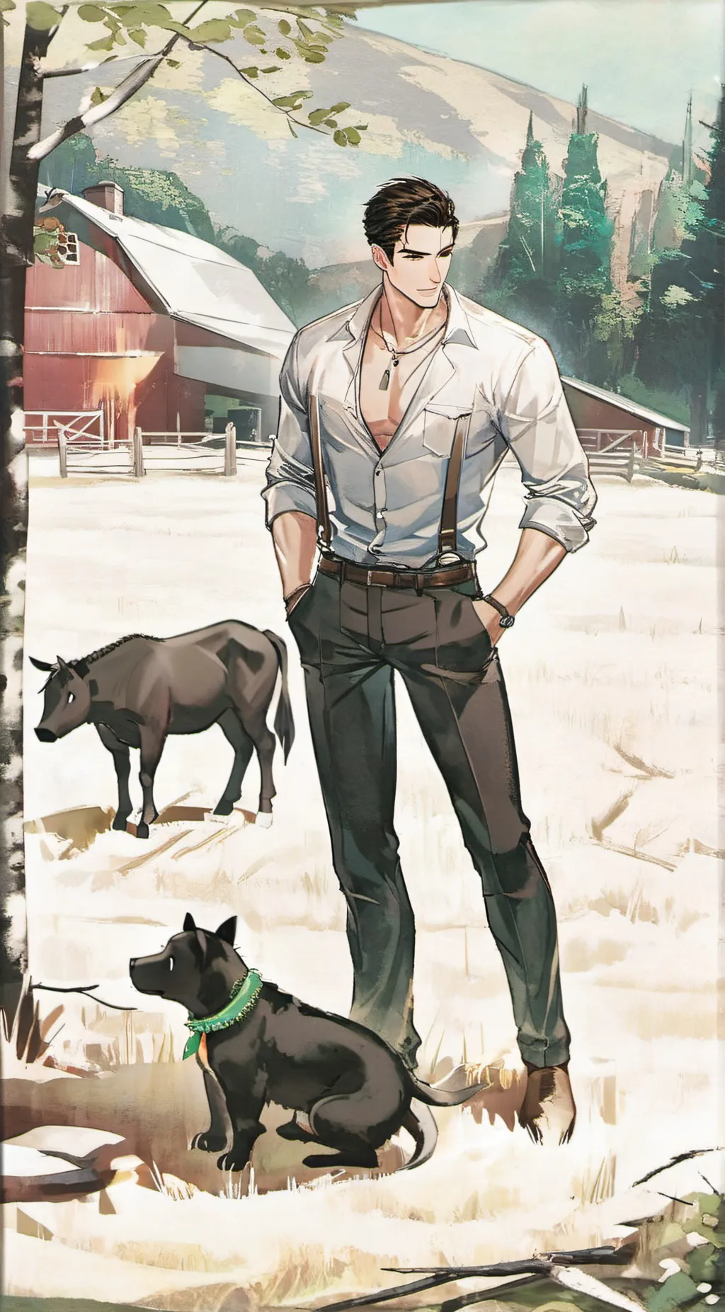 ai character: Theo background