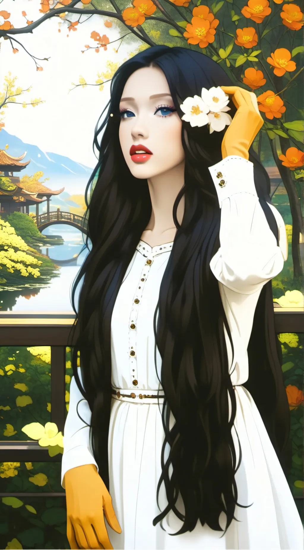 ai character: Lilly{gios bff} background