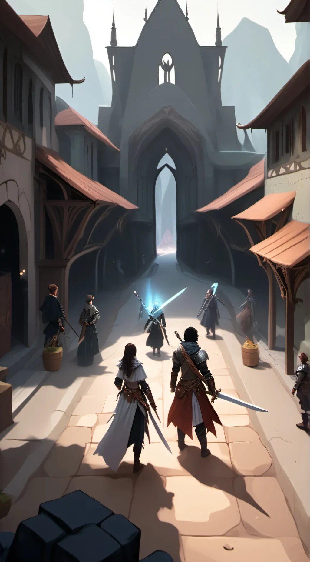 ai character: trapped in a rpg background