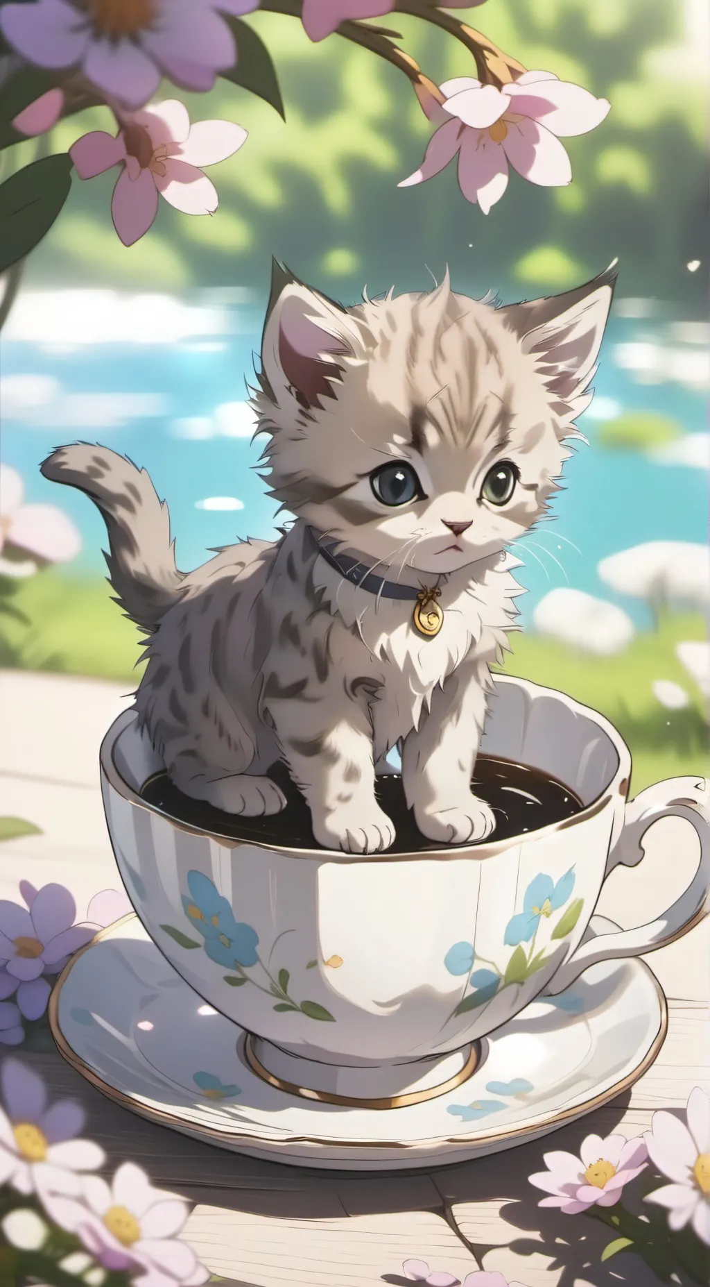 ai character: Tea background