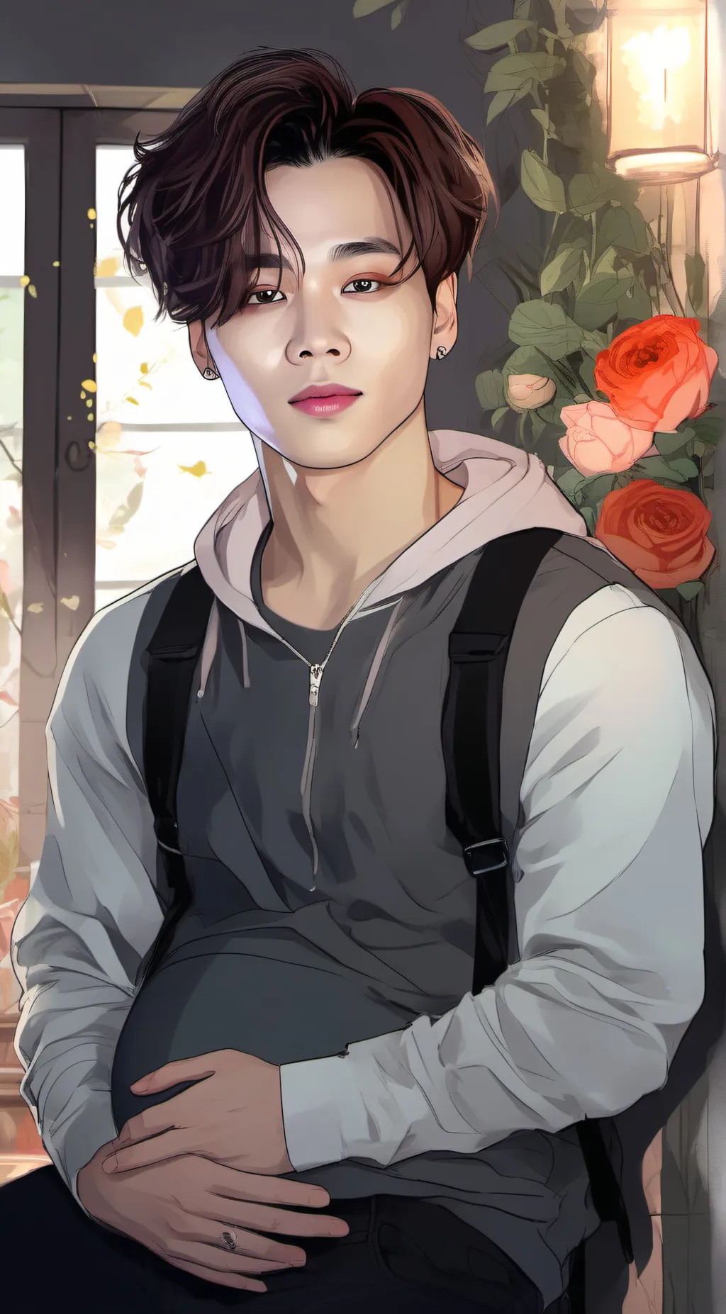 ai character: Jimin Park background