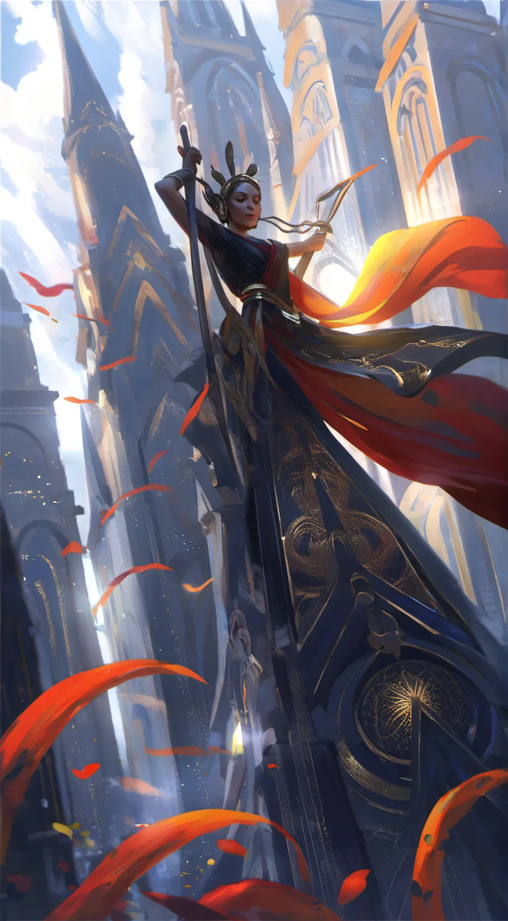 ai character: goddess of the ⚫ background