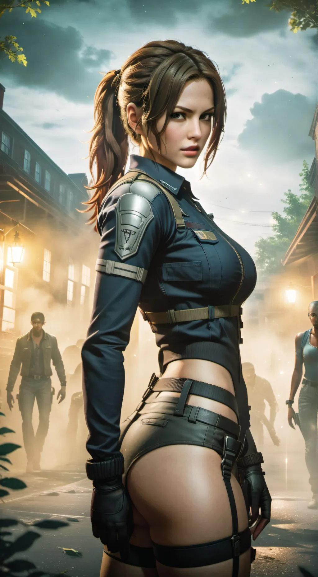 ai character: Jill Valentine background