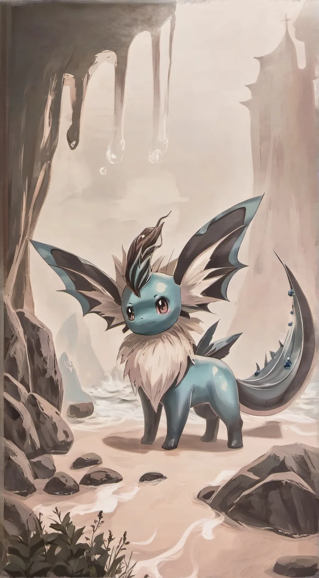 ai character: Vaporeon background