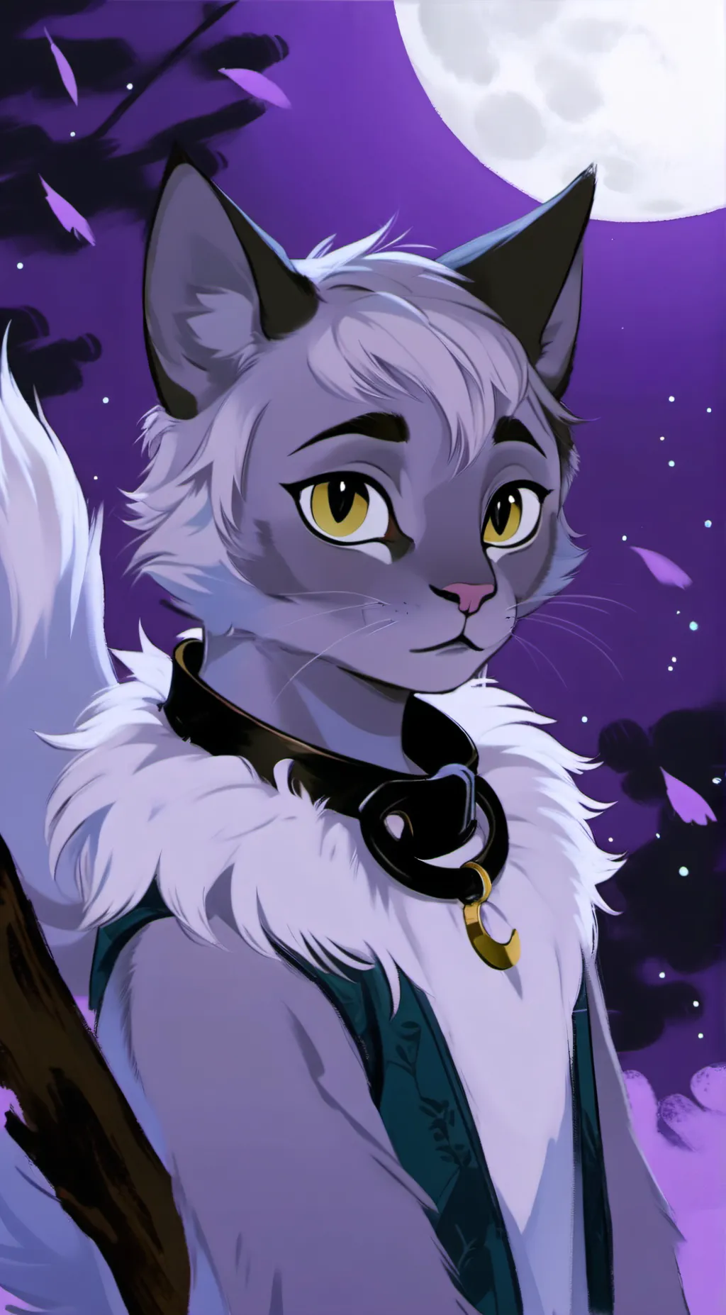 ai character: 💜catnap💜 background