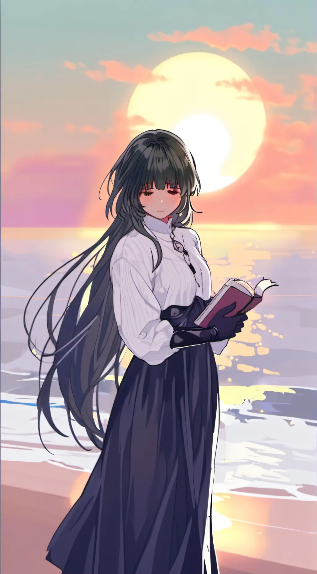 ai character: Gold background