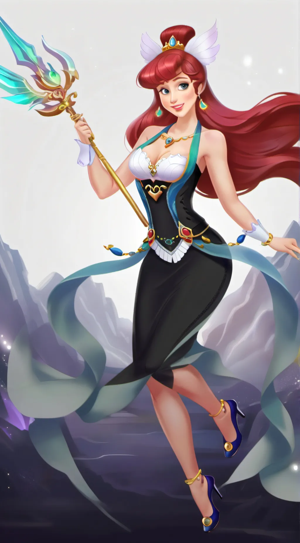 ai character: Ariel background