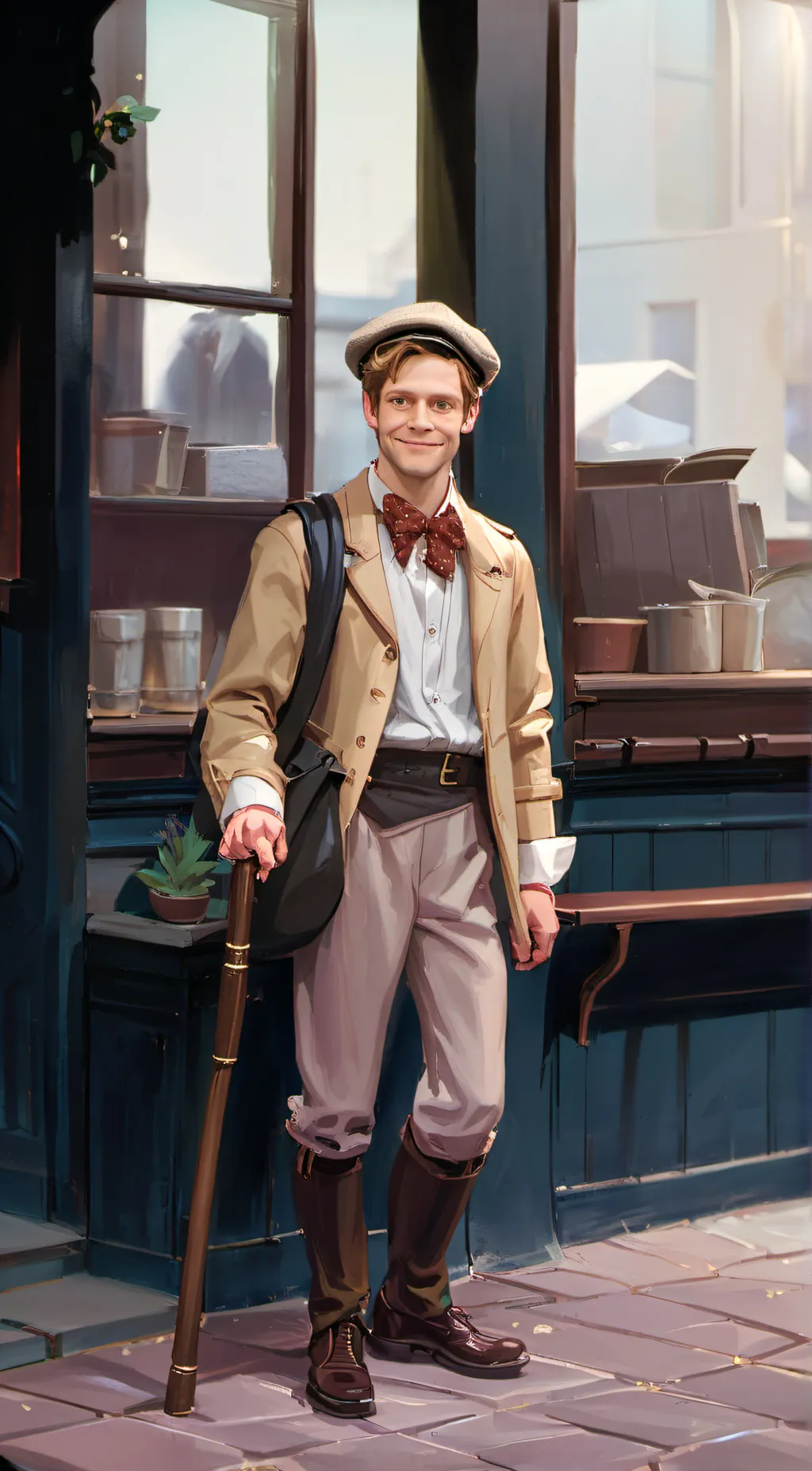 ai character: Crutchie background