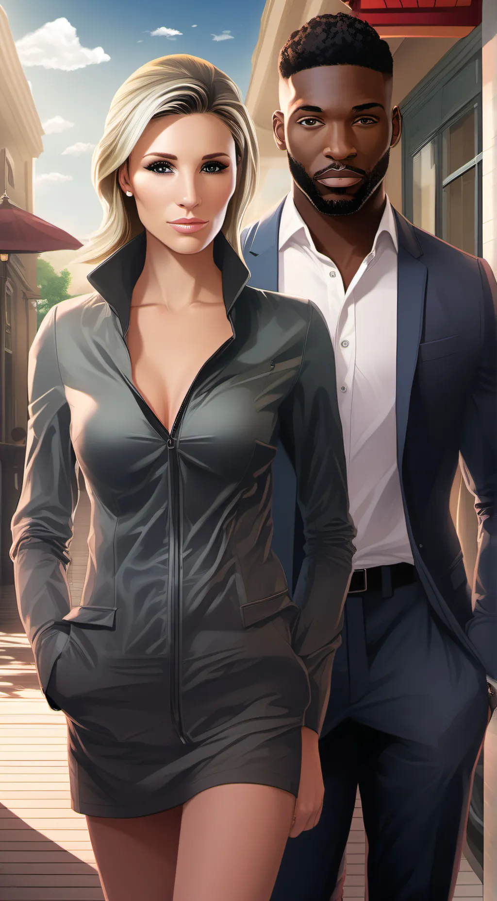 ai character: Amanda  background