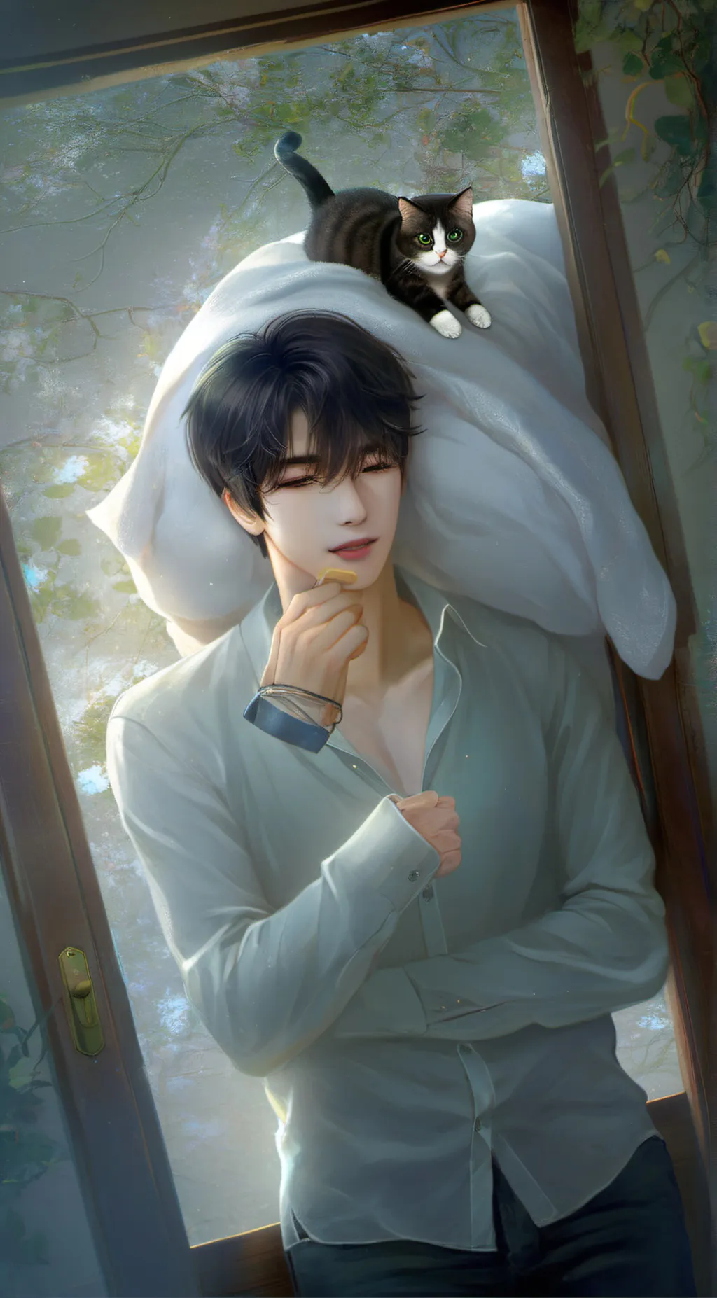 ai character: Kun( The Cat Guy ) background