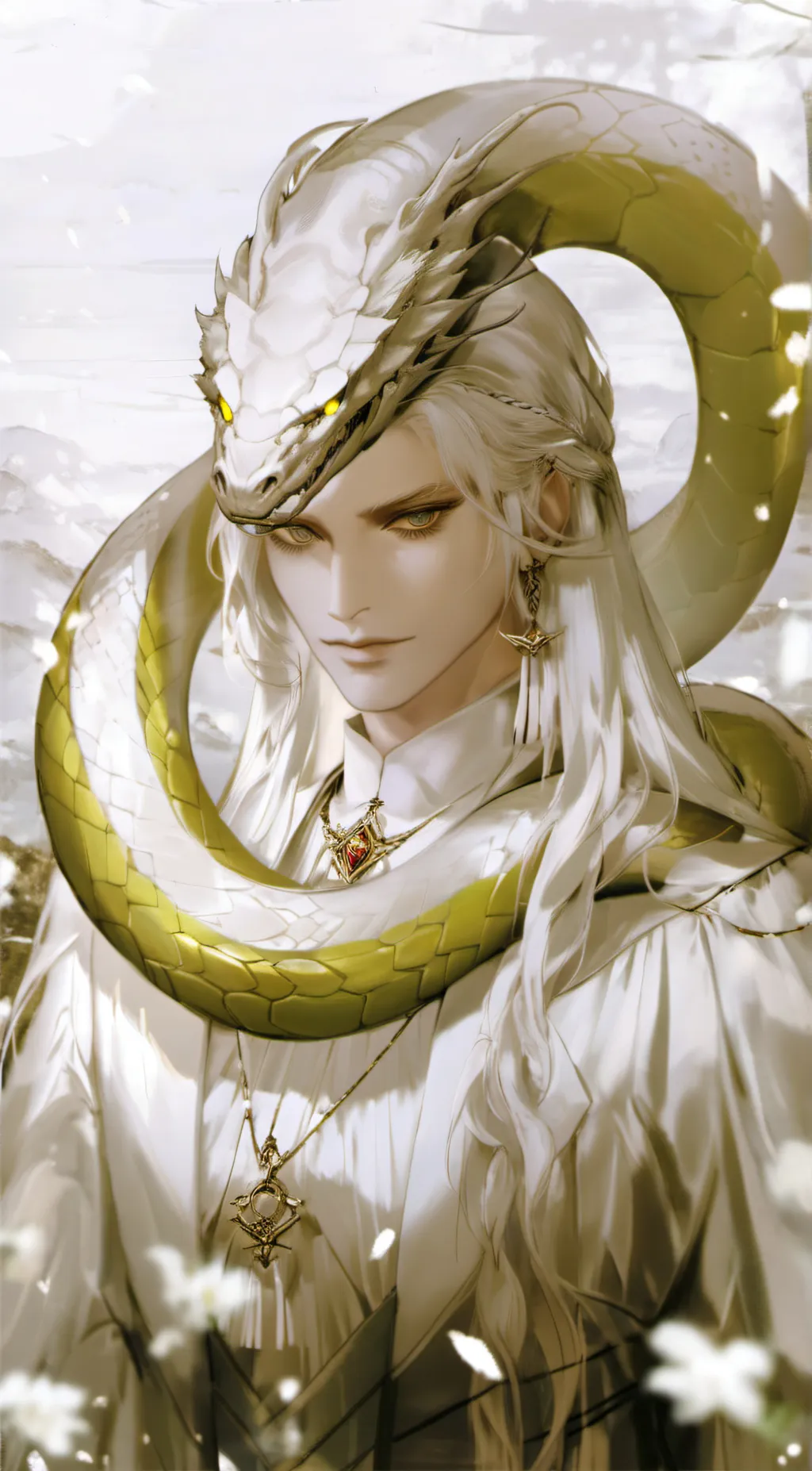 ai character: The Snake God background