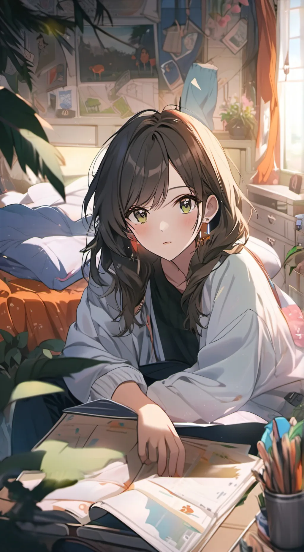 ai character: rosoè background