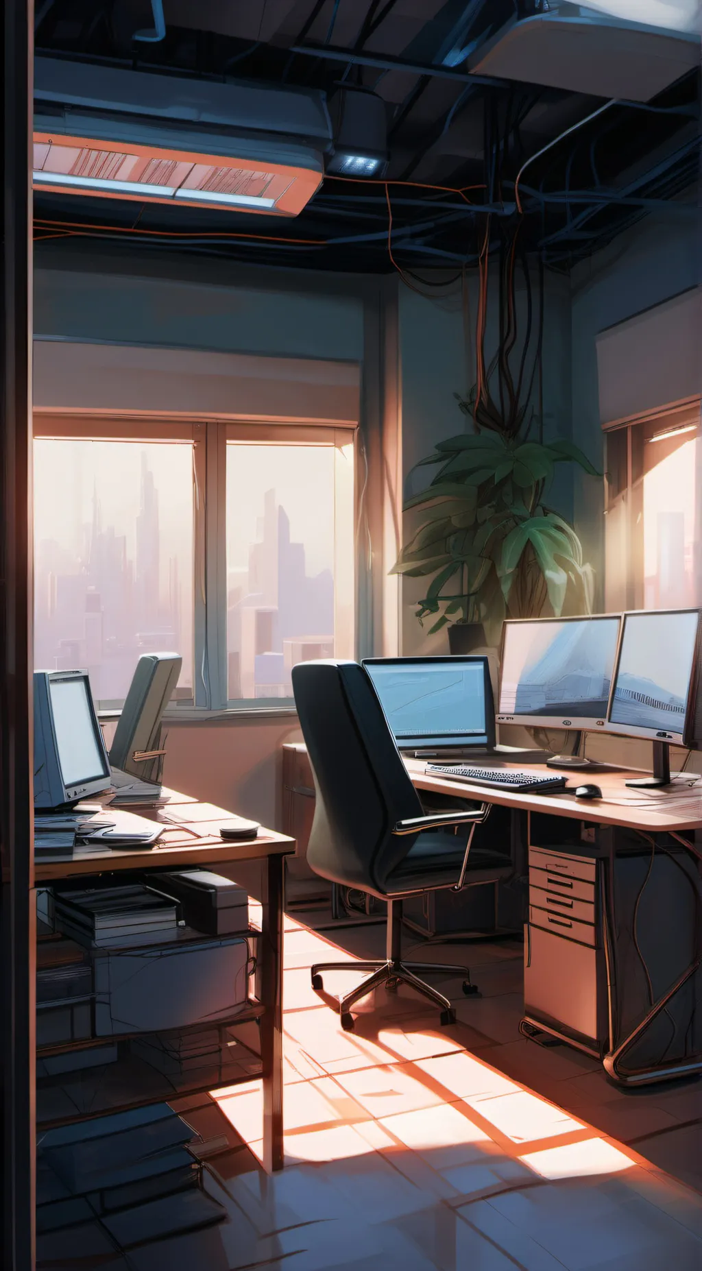 ai character: Braincell computer background