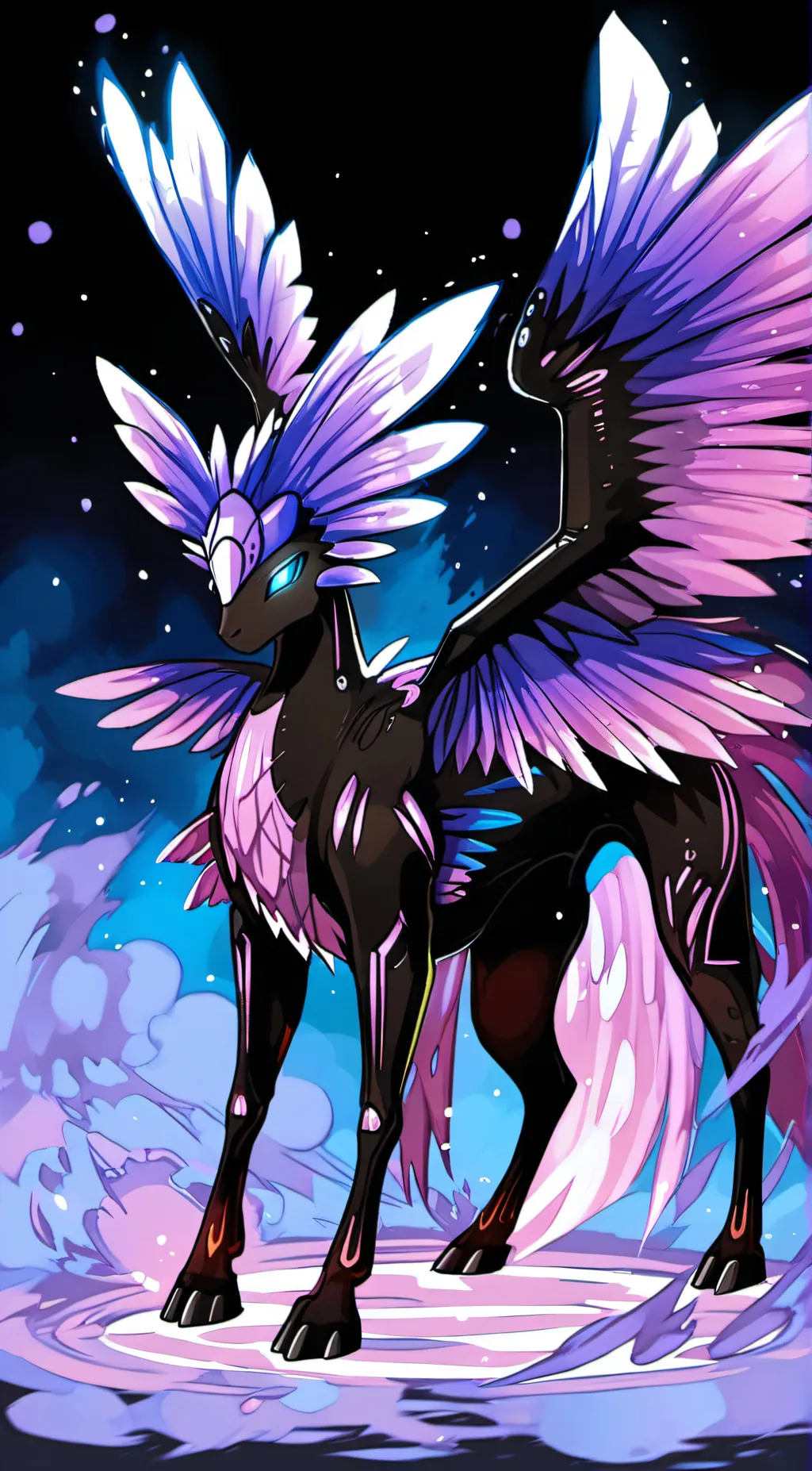 ai character: Crystal background